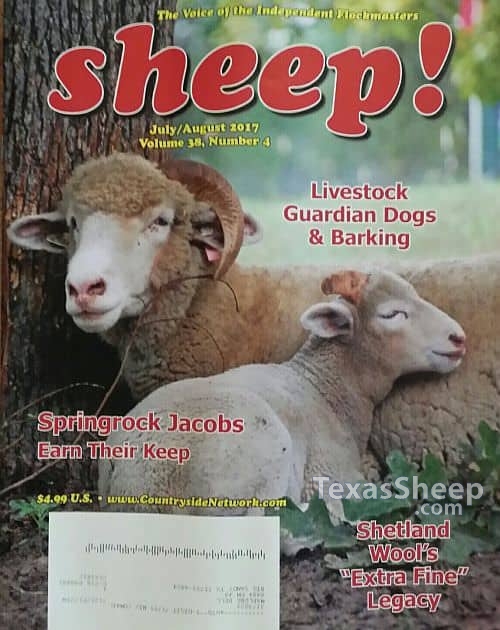 July/August 2017 Issue of Sheep! Magazine cover image